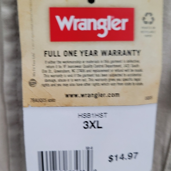 NWT Two Wranglers Jeans Button-up Shirts. - Picture 10 of 11